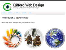 Tablet Screenshot of cliffordwebdesign.com